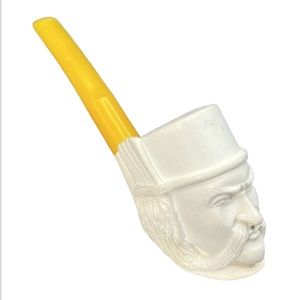 HAND CARVED MEERSCHAUM PIPE VINTAGE